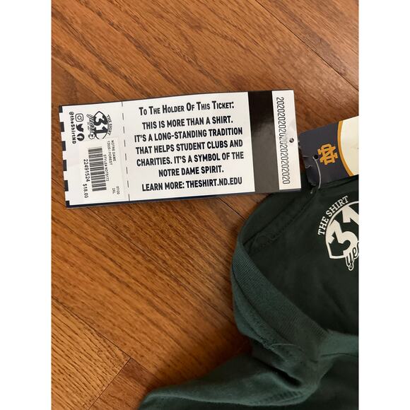 Notre Dame Fighting Irish Green Short Sleeve Men's 2XL T-Shirt Football- NWT - Picture 7 of 8